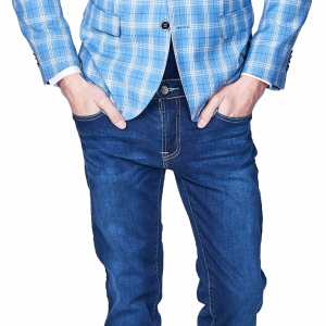 Lite Blue Check Sport Jacket