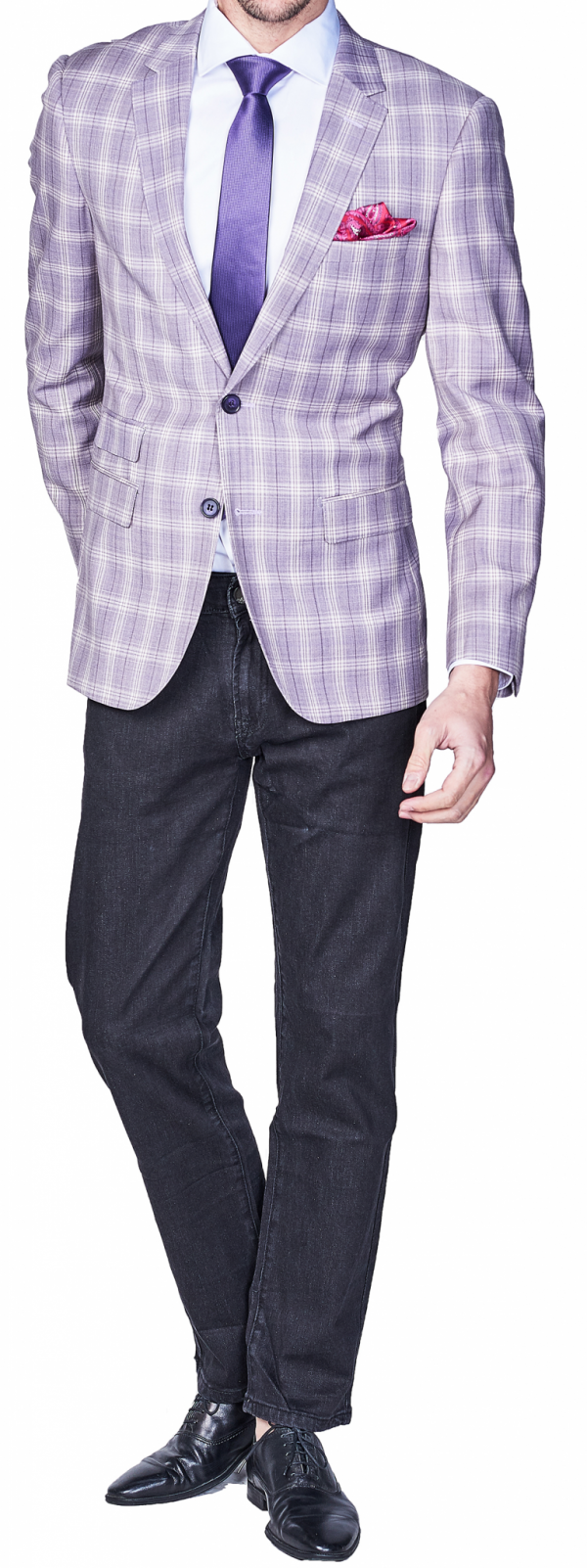 Lavender Check Sport Jacket