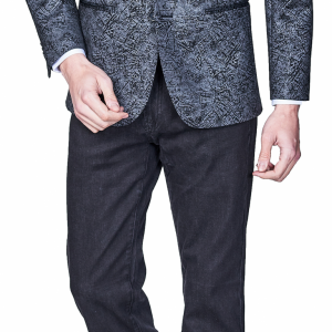 Grey Black Fancy Sport Jacket