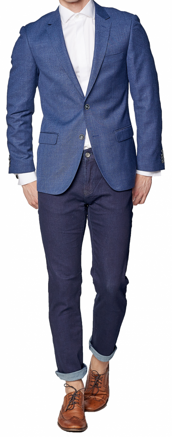Blue Texture Sport Jacket