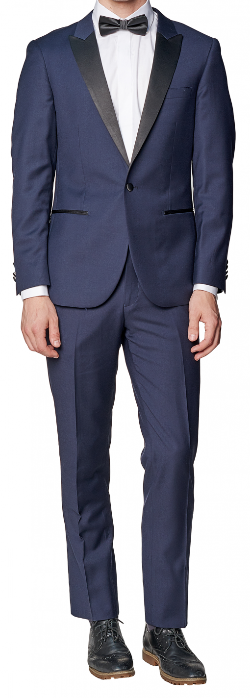 Navy Peak Lapel Tuxedo