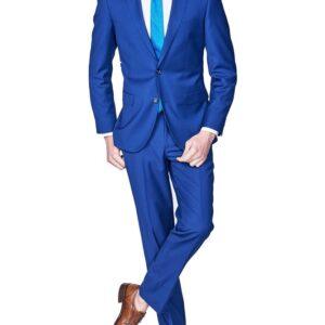 French Blue Peak Suit Slim Fit